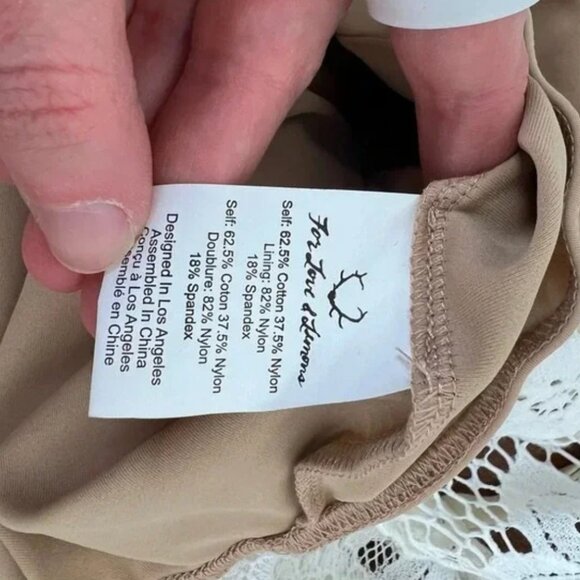 For Love and Lemons Lace Sheer White Midi Dress Size M - Picture 5 of 5